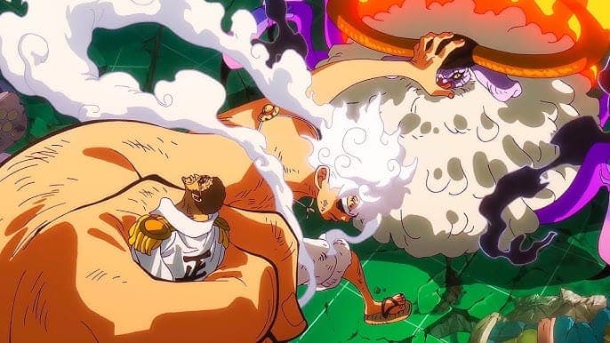 ONE PIECE: LUFFY VIROU PIZZAIOLO E AMASSOU SATURN E KIZARU