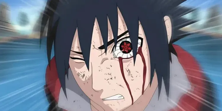 Sasuke usando Amaterasu