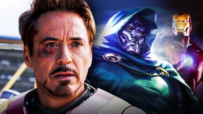Robert Downey Jr. Une Homem de Ferro e Doutor Destino em arte